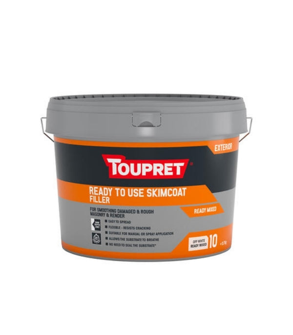 Toupret Ready To Use Exterior Skimcoat Filler - 10L