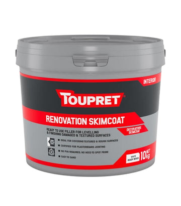 Toupret Renovation Skimcoat - Decorators Ready Mixed Skimcoat - 10Kg