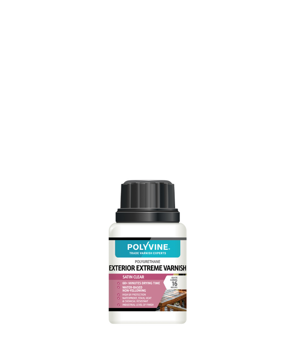Polyvine Exterior Extreme Varnish - Dead Flat or Satin Finish