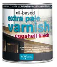 Polyvine Extra Pale Eggshell / Dead Flat Varnish 500ml / 1 Litre / 2.5 Litre