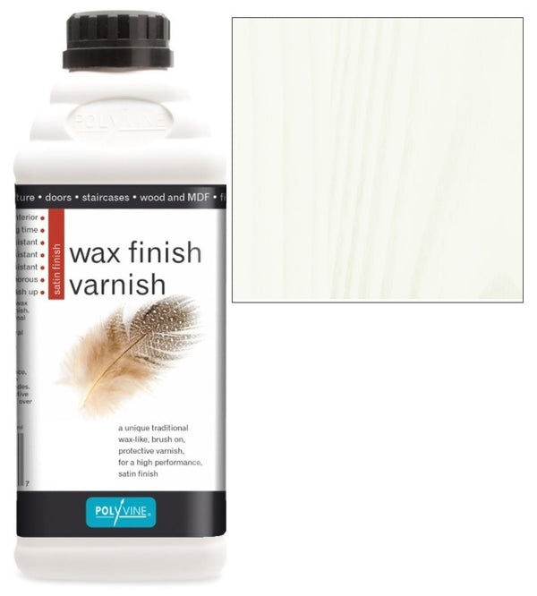 Polyvine Wax Finish Varnish - Dead Flat And Satin Finishes - All Colours & Sizes