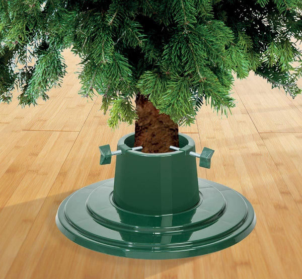 Garland 4 inch / 5 inch Plastic Christmas Tree Stand - Red or Green