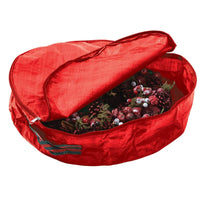 Garland Large Christmas Wreath Storage Bag - Red - 61cm x 10cm