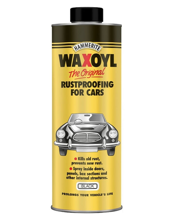 Hammerite - Waxoyl Black - Car Rust Proofing - All Sizes