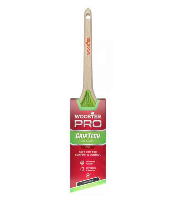 Wooster Grip Tech - Firm - Thin Angle Sash Paint Brush - 2 Inch
