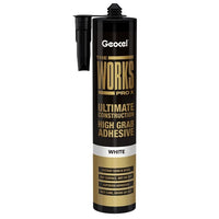 Geocel The Works Pro X High Grab Adhesive 290ml Cartridge - White