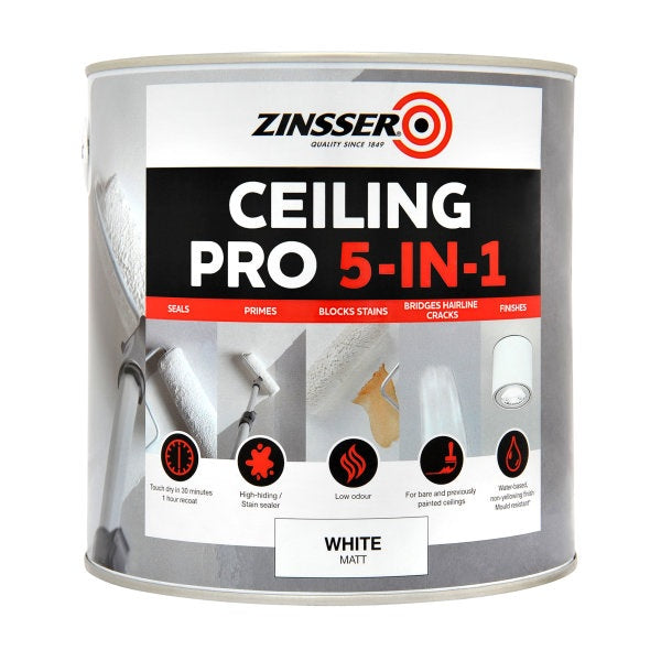 Zinsser Ceiling Pro - 5 in 1 - 2.5 LITRE